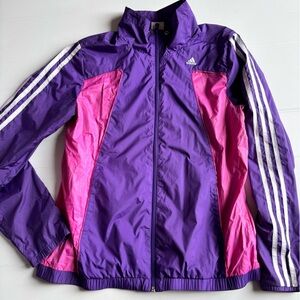 Adidas Light Purple and Pink Jacket Youth Size 14